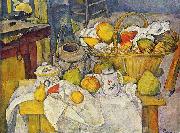 Paul Cezanne Stilleben mit Fruchtekorb painting